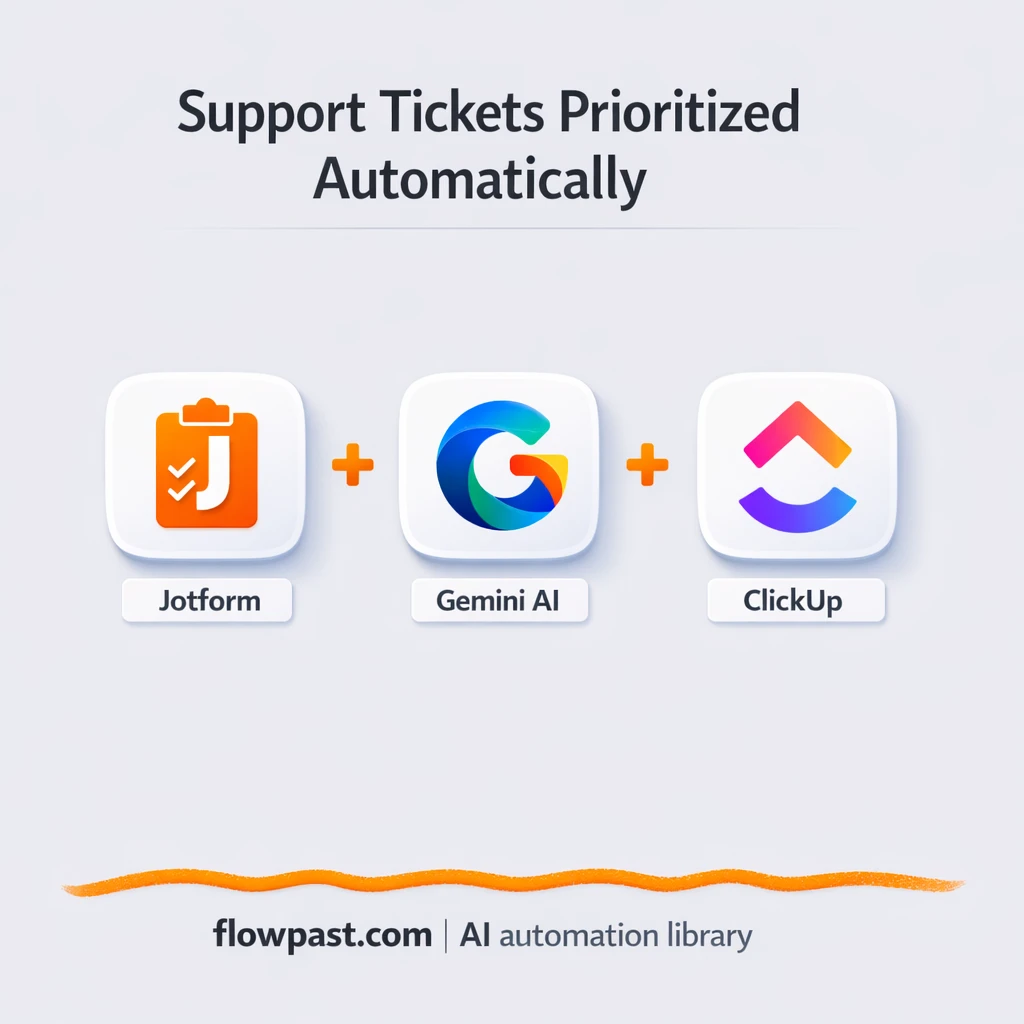 Jotform to ClickUp, cleaner tickets with Slack alerts - n8n workflow automation template