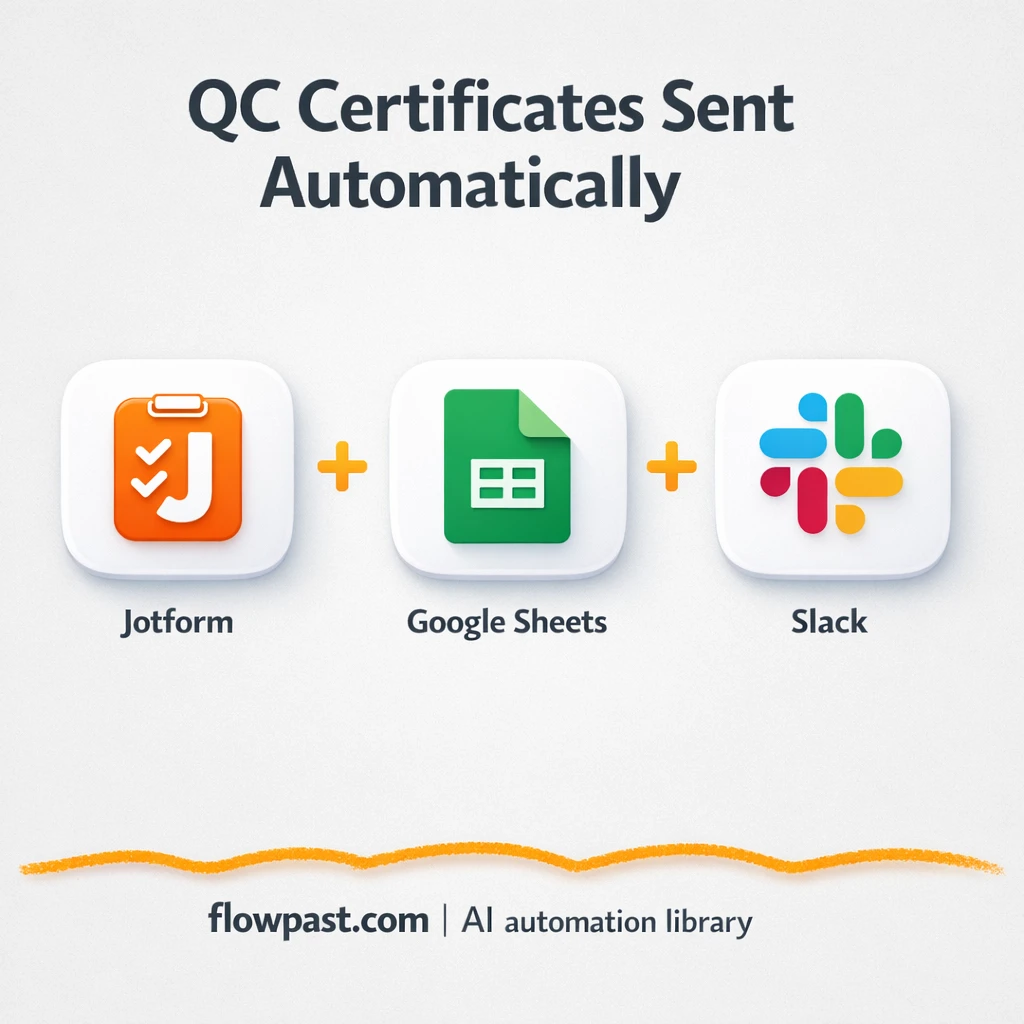 Jotform to Google Drive, QC records ready for audits - n8n workflow automation template