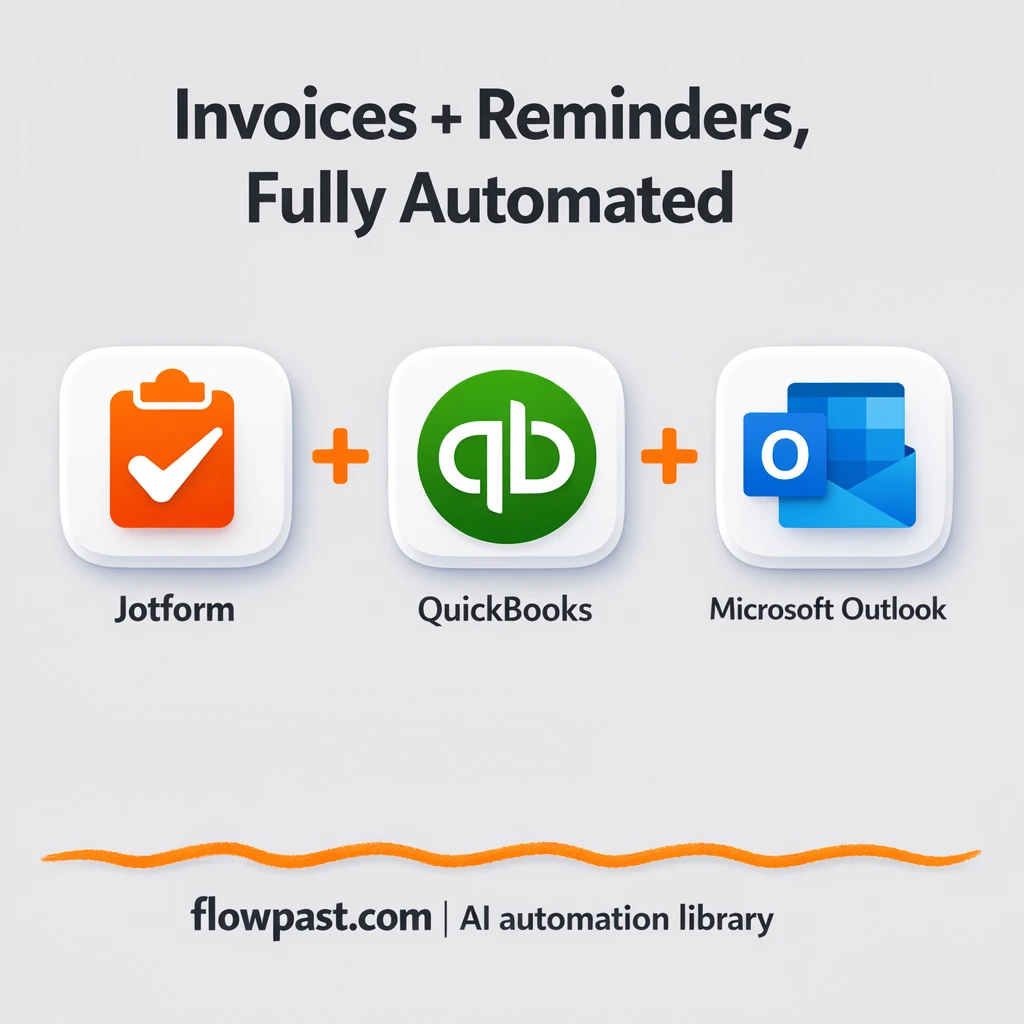 Jotform to QuickBooks, invoices sent via Outlook - n8n workflow automation template