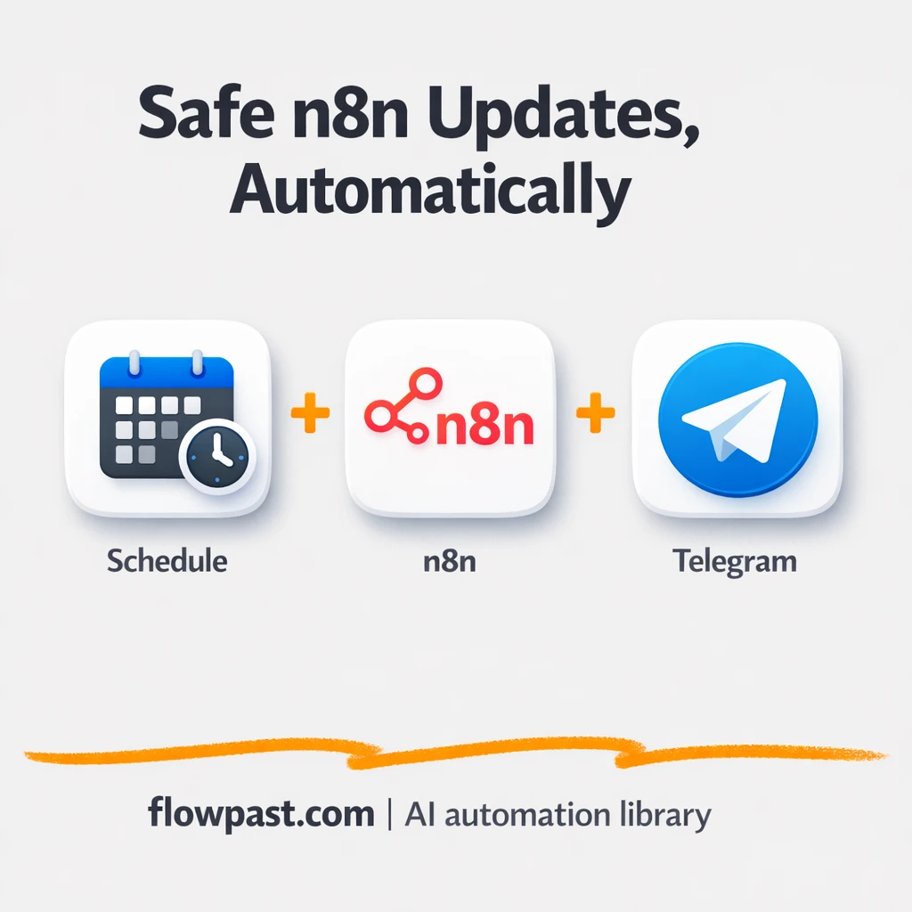 GitHub to Telegram, safe update alerts for your server - n8n workflow automation template