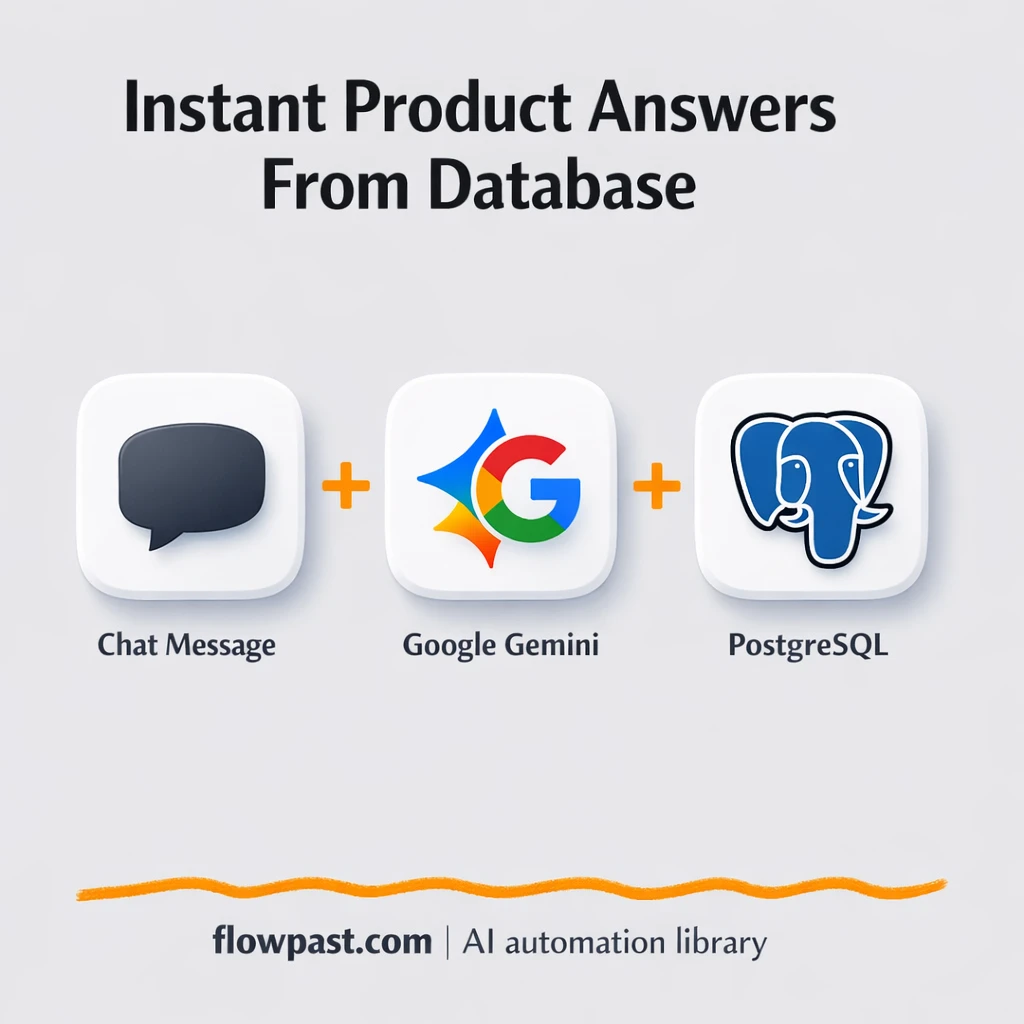 Google Gemini + PostgreSQL: instant stock answers - n8n workflow automation template