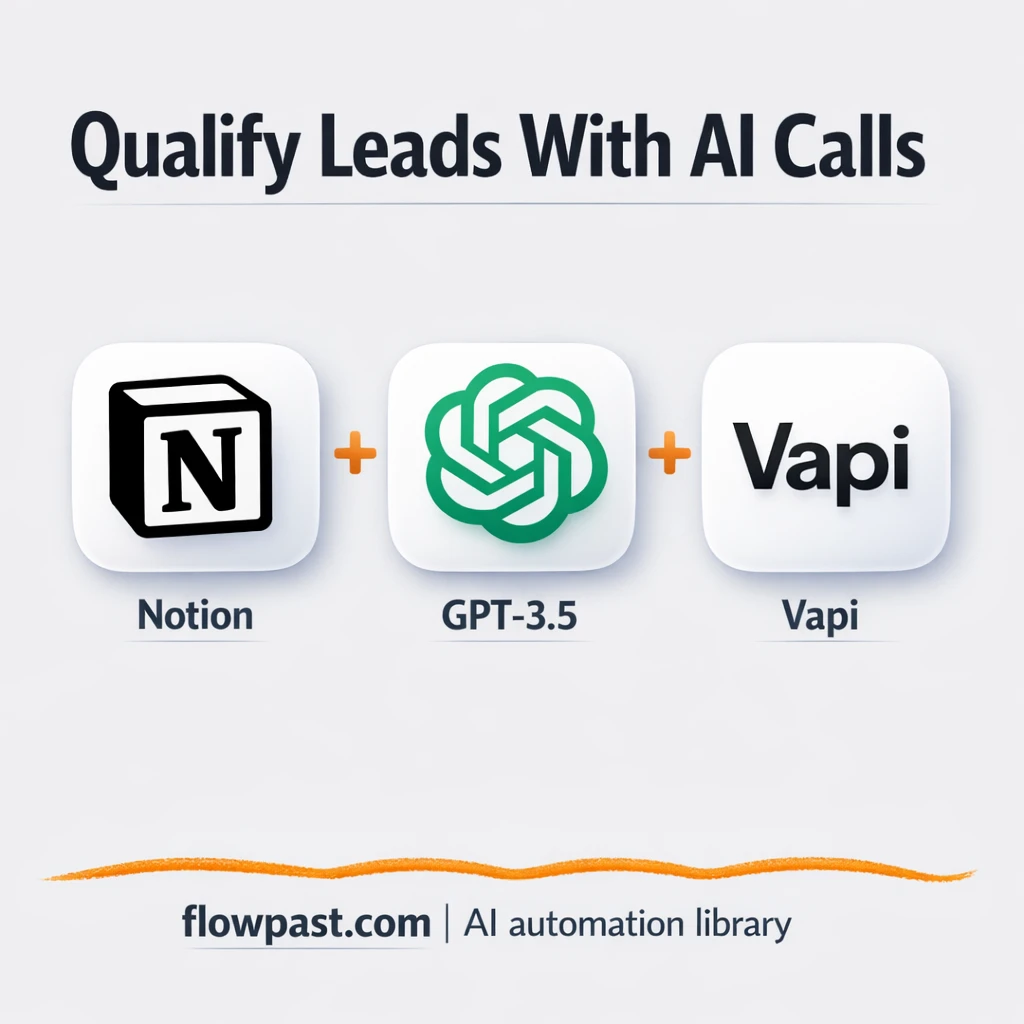 Notion + Vapi, calls and notes for every new lead - n8n workflow automation template