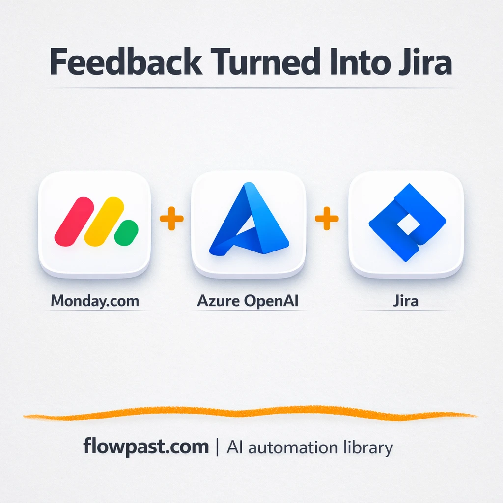 Monday.com to Jira, feedback triage that prioritizes - n8n workflow automation template