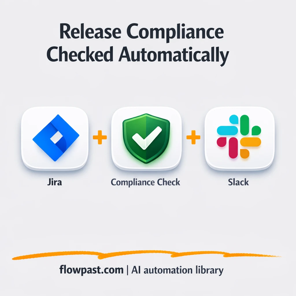 Jira + Slack: release readiness alerts you can trust - n8n workflow automation template