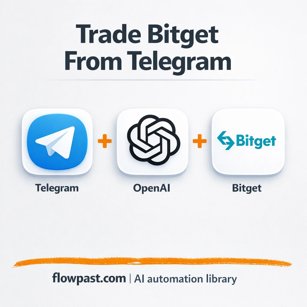 Telegram + Bitget: trade and track orders from one chat - n8n workflow automation template