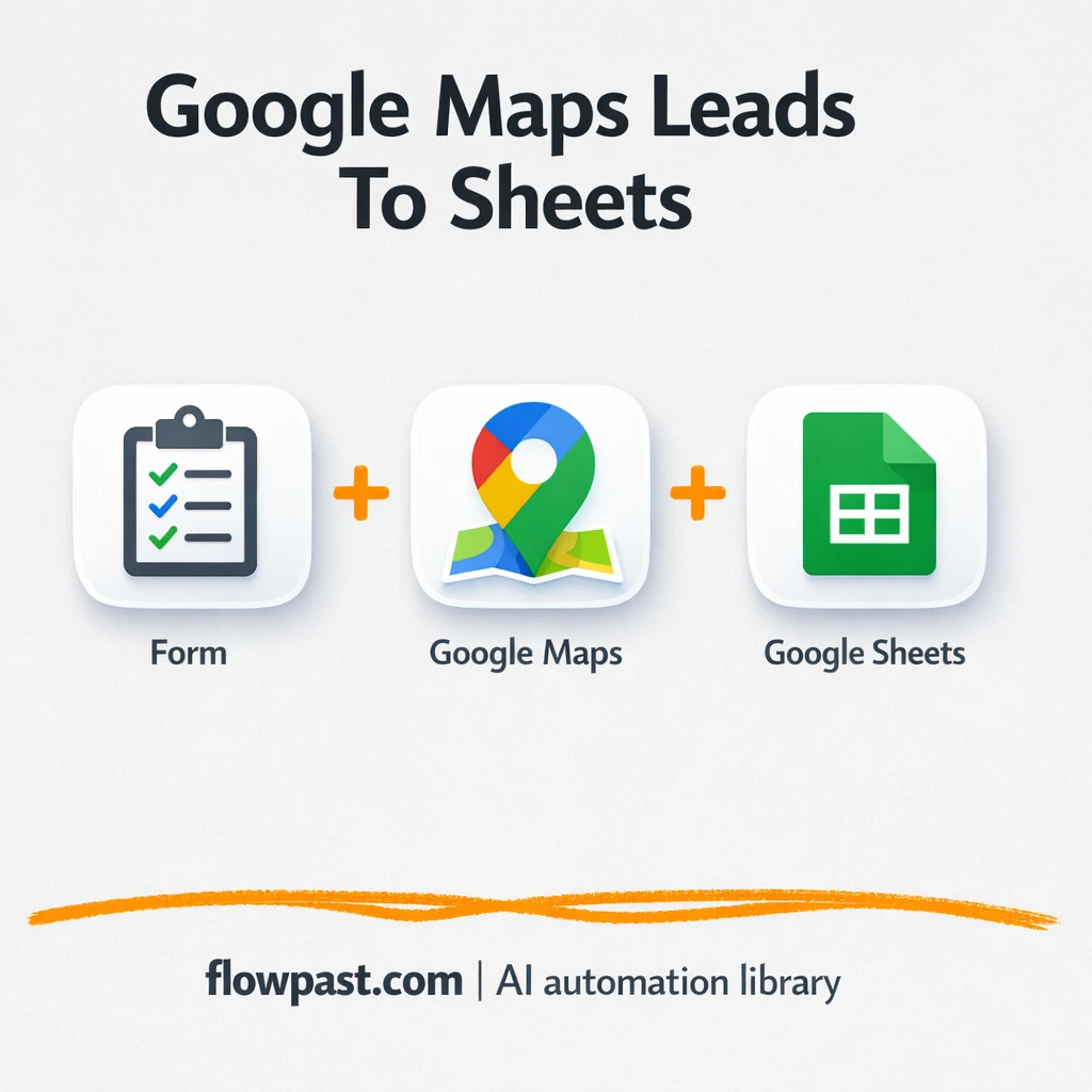 Google Maps to Google Sheets, leads logged clean - n8n workflow automation template