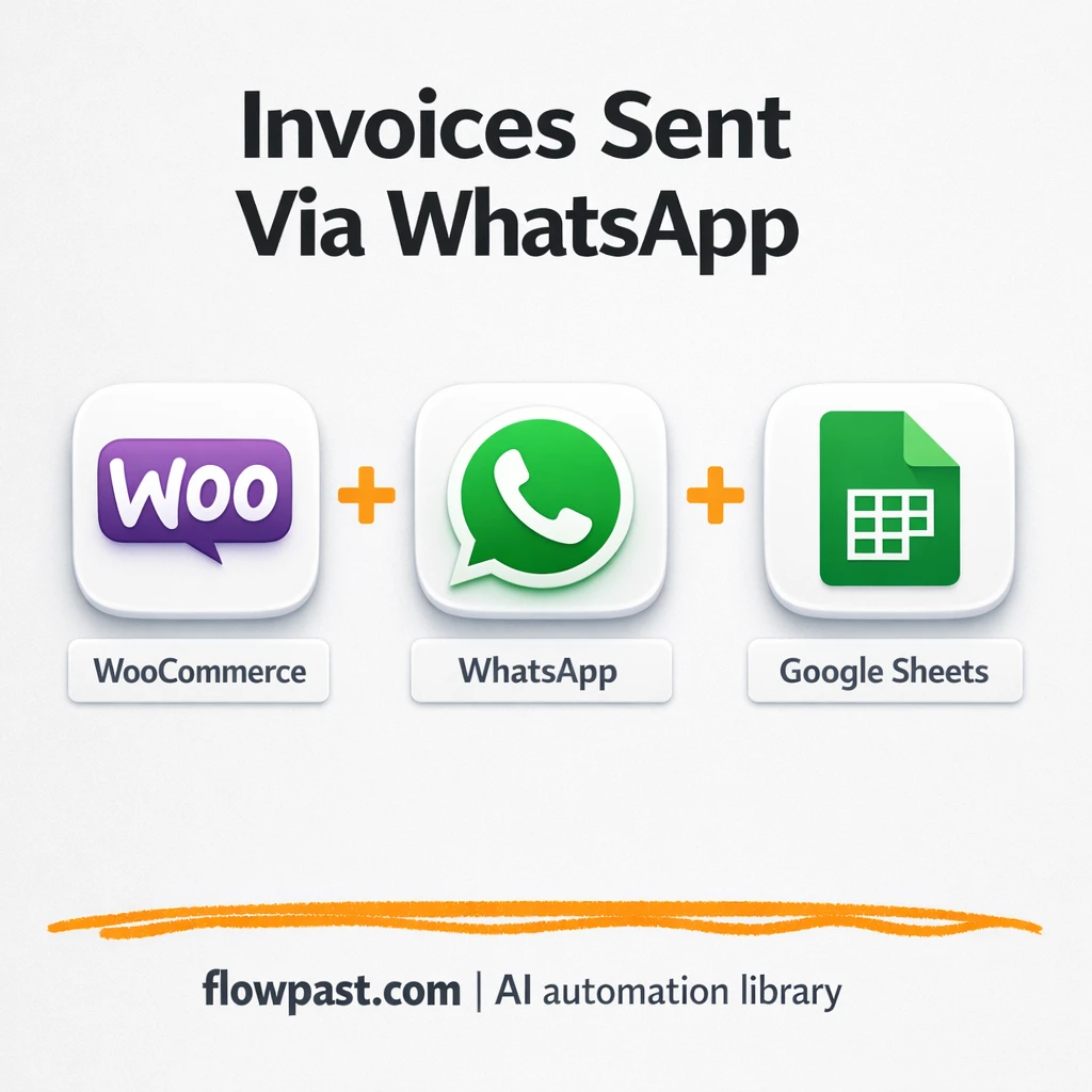 WooCommerce to WhatsApp, verified invoice updates - n8n workflow automation template