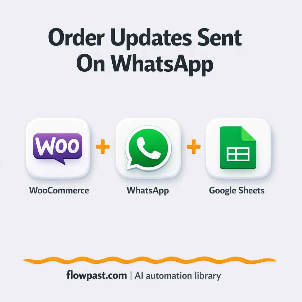 WooCommerce to WhatsApp, invoices sent and logged - n8n workflow automation template