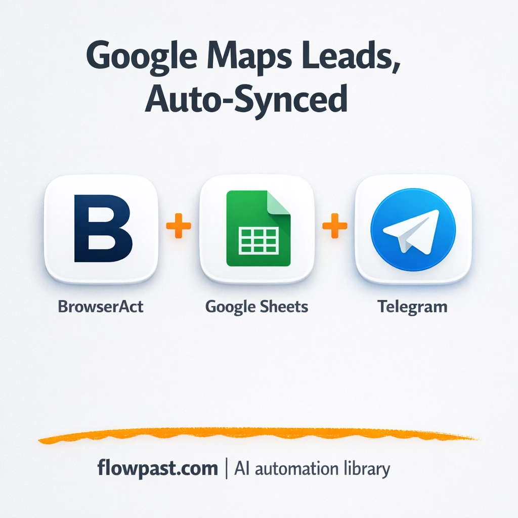 Google Maps to Google Sheets, leads ready to pitch - n8n workflow automation template