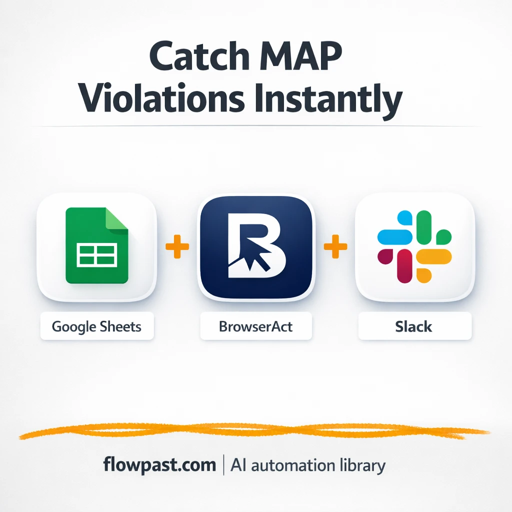 Google Sheets + Slack: MAP violation alerts you trust - n8n workflow automation template