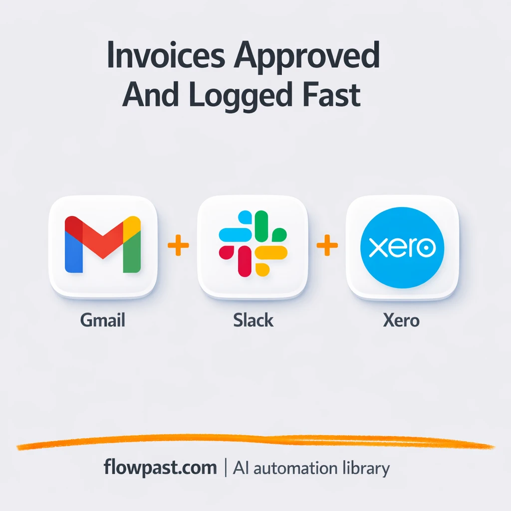 Gmail + Slack: invoice approvals without chasing - n8n workflow automation template