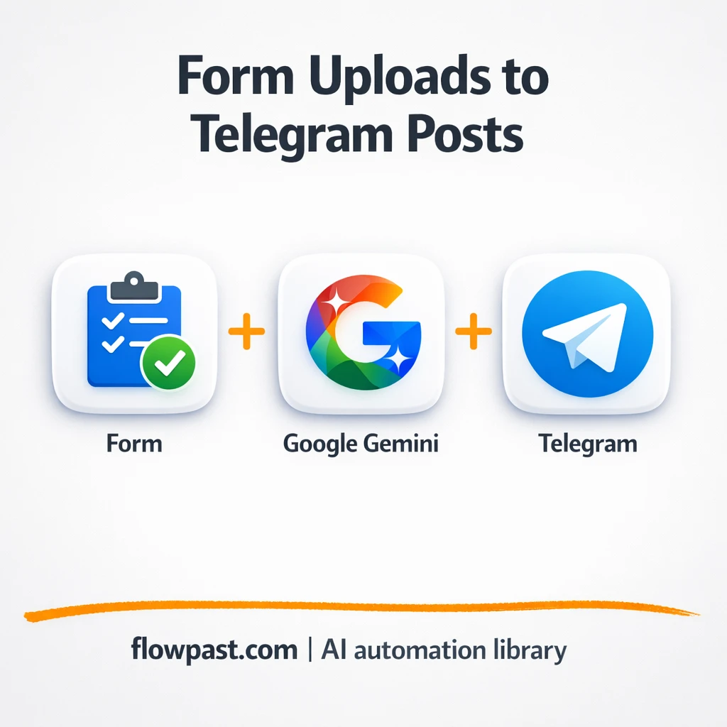 Google Gemini to Telegram, UGC posts ready to share - n8n workflow automation template