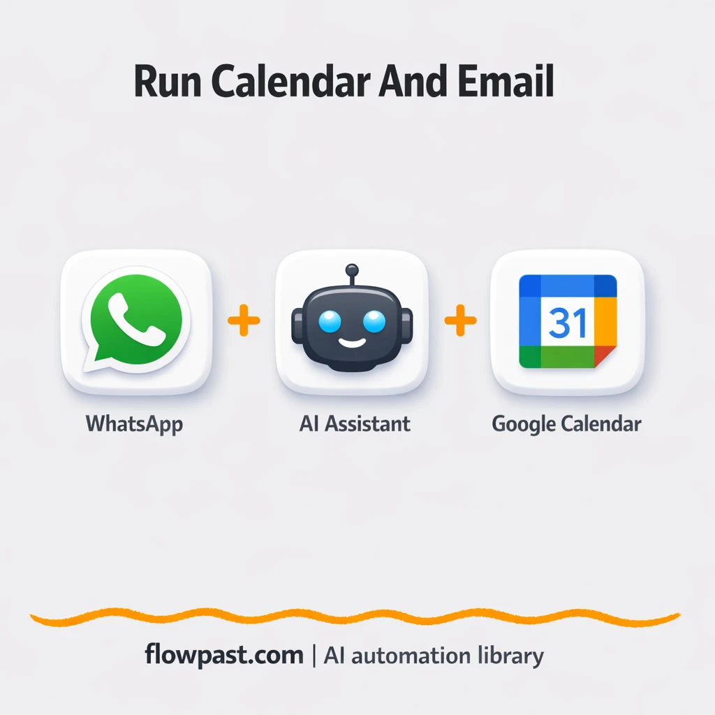 WhatsApp + Google Calendar: book meetings by chat - n8n workflow automation template
