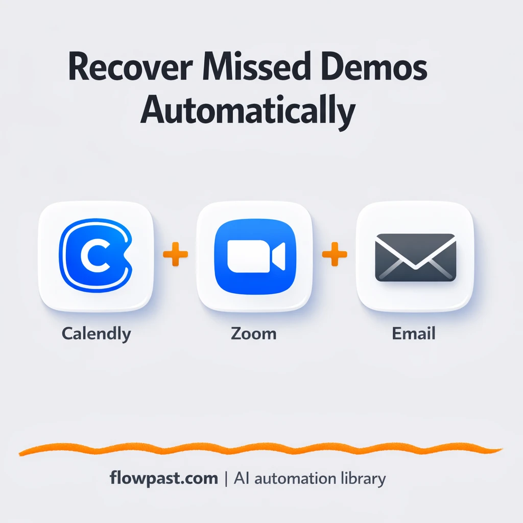 Calendly + Zoom: recover no-shows with Slack alerts - n8n workflow automation template