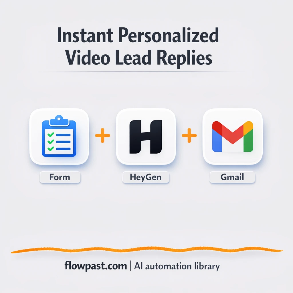 HeyGen + Gmail: personalized lead replies sent fast - n8n workflow automation template