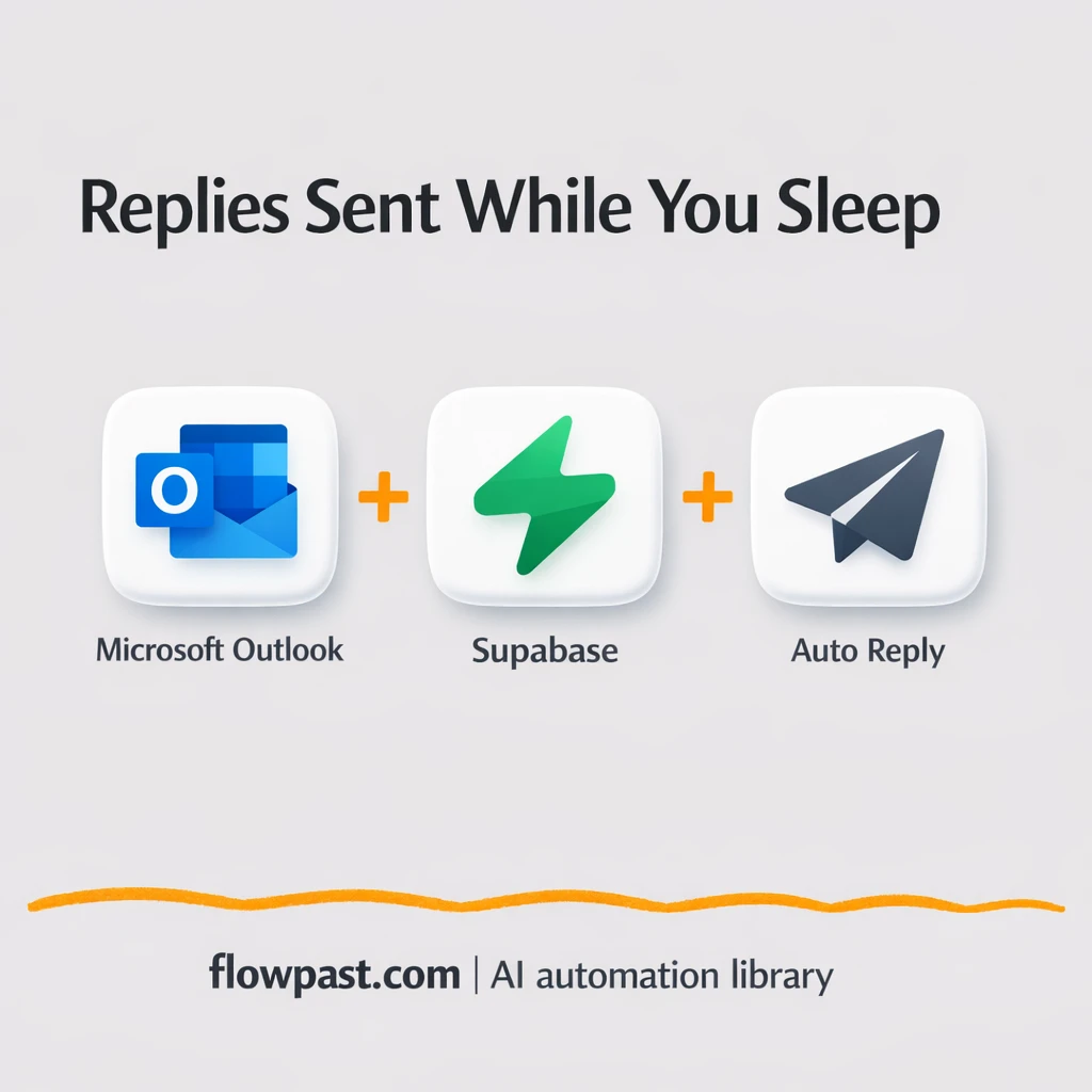 Outlook + Supabase: faster replies, fewer repeats - n8n workflow automation template