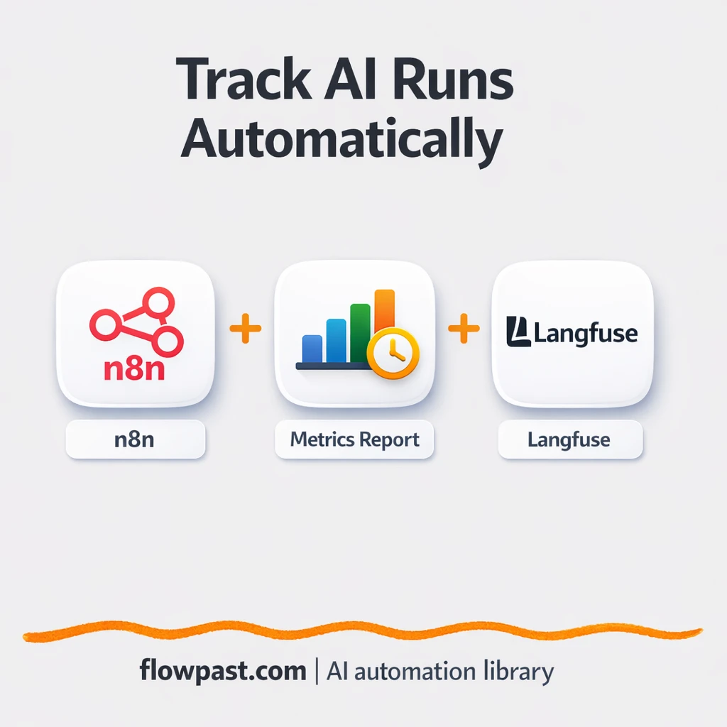 Langfuse + Google Sheets: track AI costs clearly - n8n workflow automation template