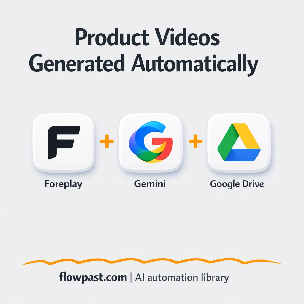 Google Drive + Google Gemini, product videos on autopilot - n8n workflow automation template