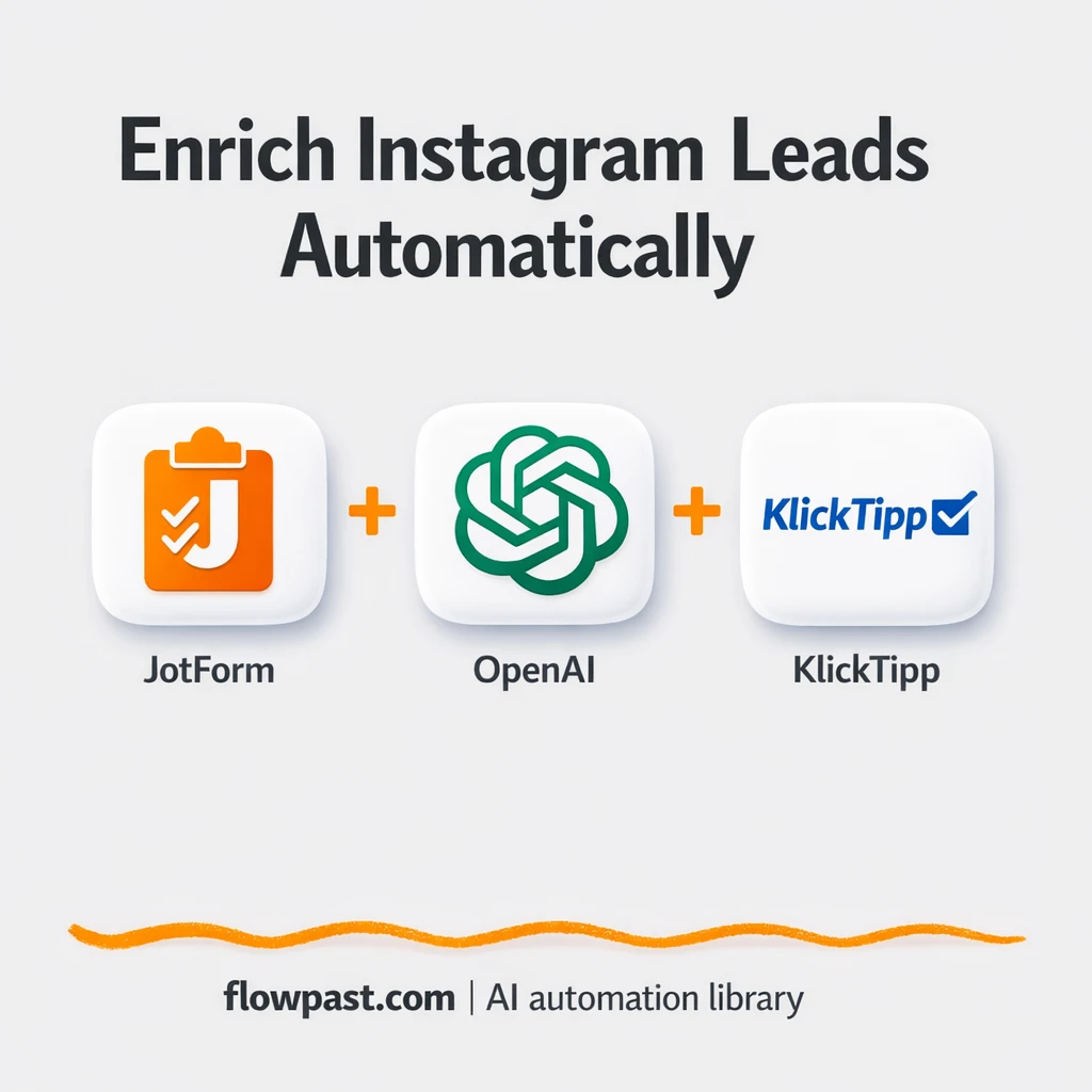 Instagram to KlickTipp, enriched leads without chaos - n8n workflow automation template