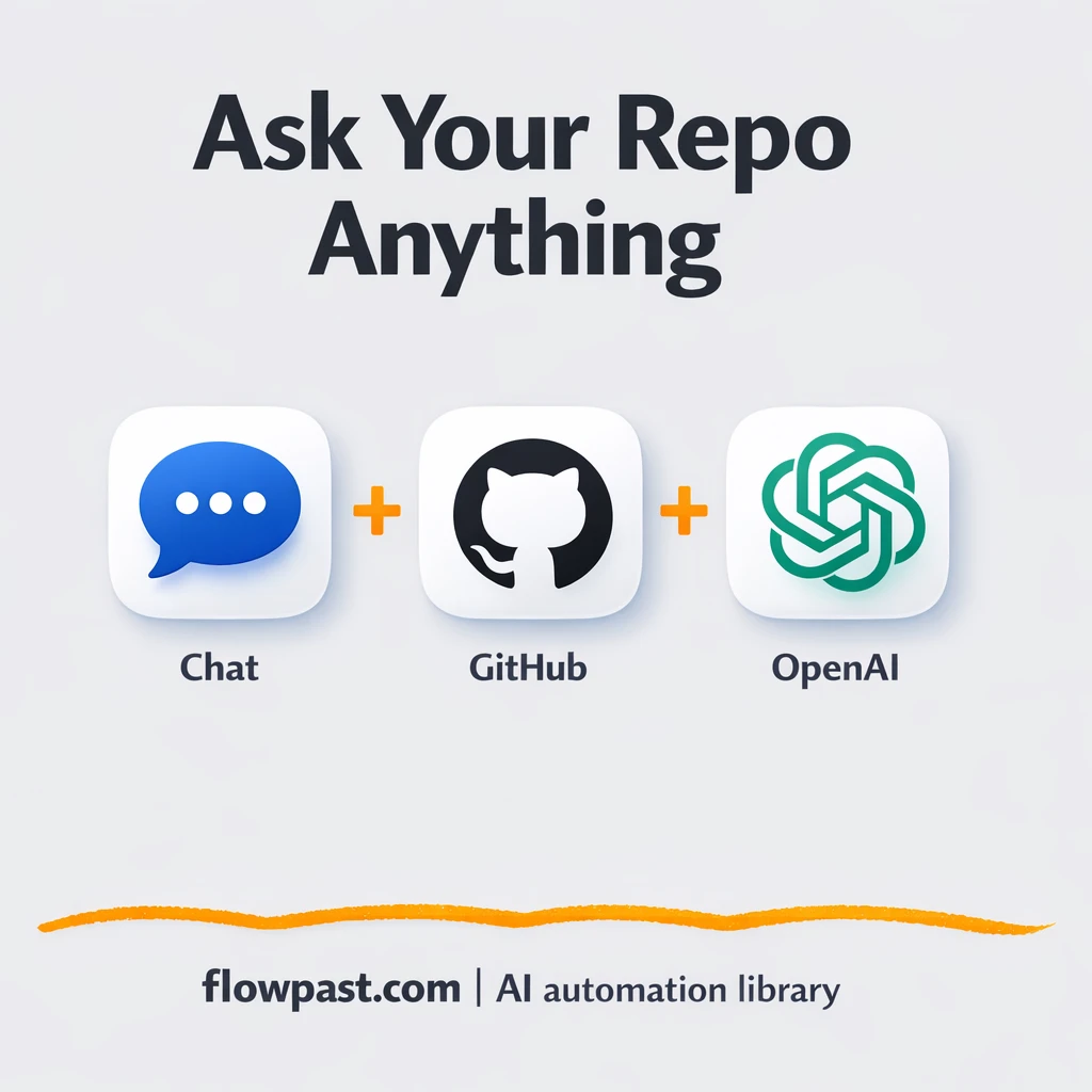 GitHub + OpenAI: instant answers from your repo - n8n workflow automation template