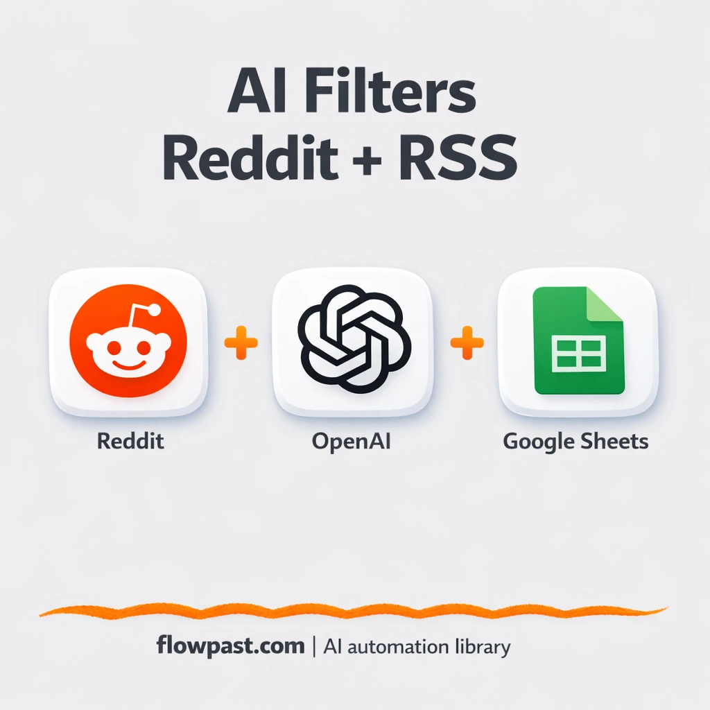 Reddit + Google Sheets: a clean learning link log - n8n workflow automation template