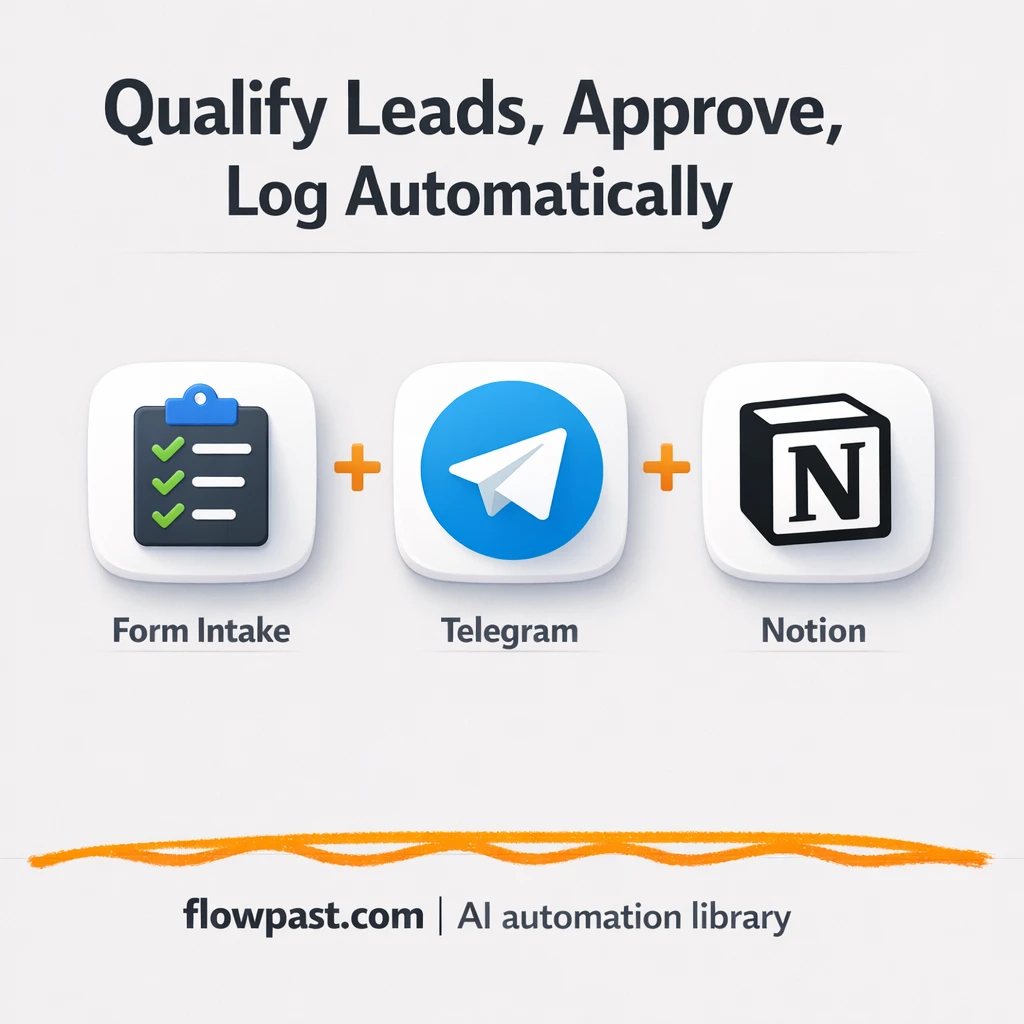 Telegram + Gmail: qualify leads and reply with confidence - n8n workflow automation template