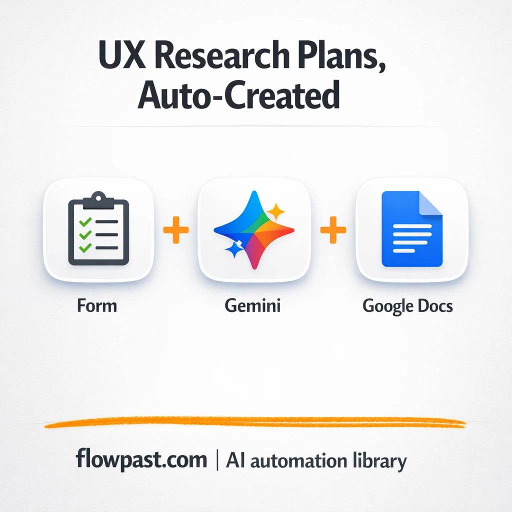 Gmail to Google Docs, approved UX plans ready to share - n8n workflow automation template