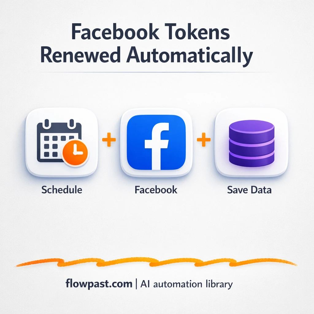 Facebook + Google Sheets: tokens stay valid - n8n workflow automation template