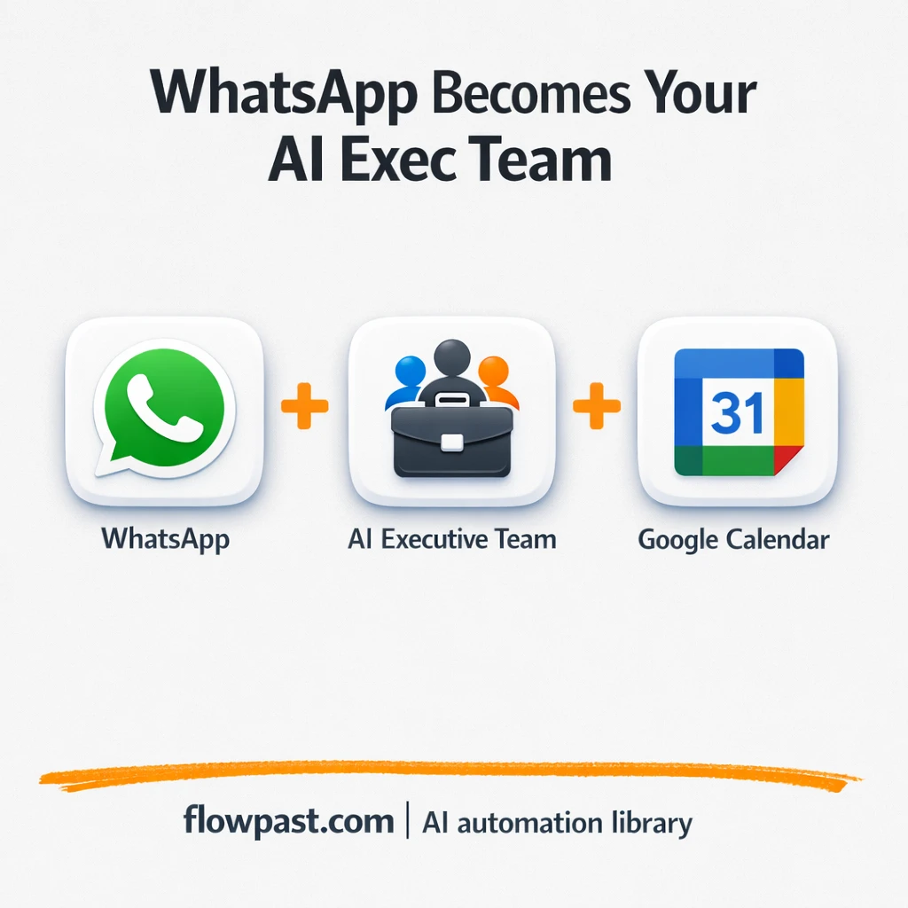 WhatsApp + Google Sheets, decisions handled in chat - n8n workflow automation template