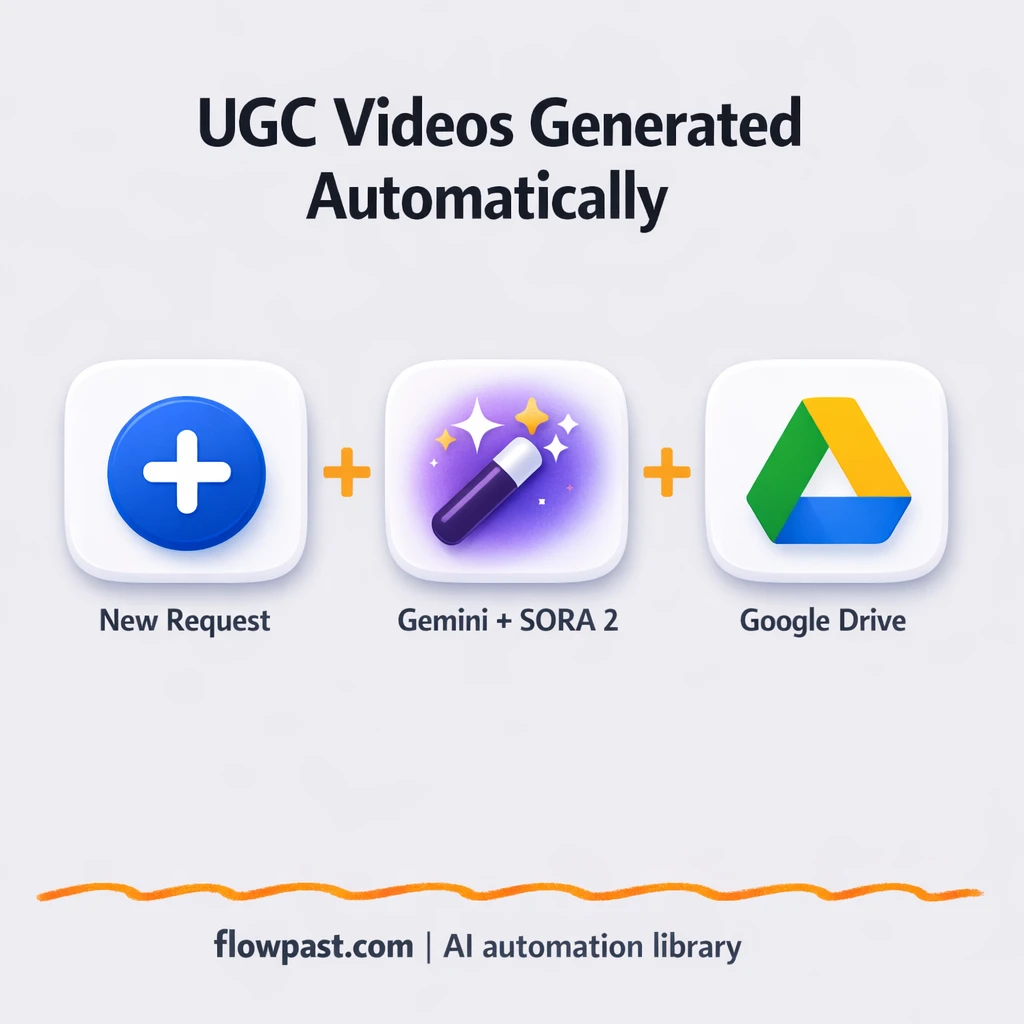 Gemini to Google Drive, UGC videos delivered fast - n8n workflow automation template