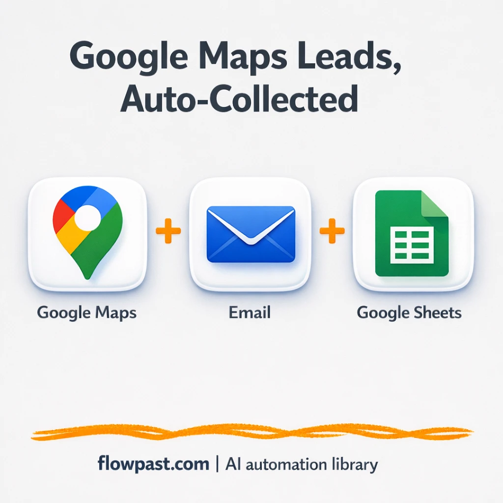 Google Maps to Google Sheets, clean leads ready - n8n workflow automation template