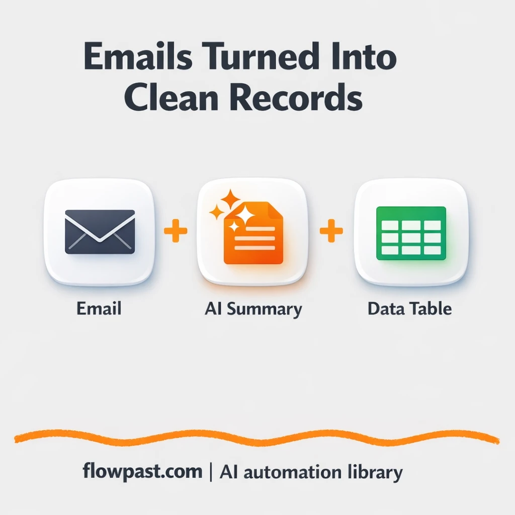 Gmail + Google Sheets: every email logged clean - n8n workflow automation template