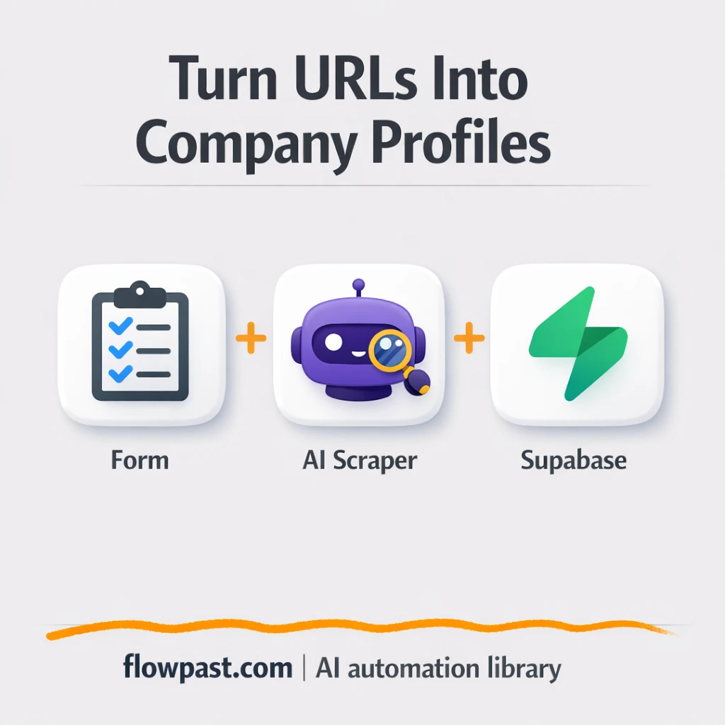 Supabase + Google Drive for company intel, ready - n8n workflow automation template