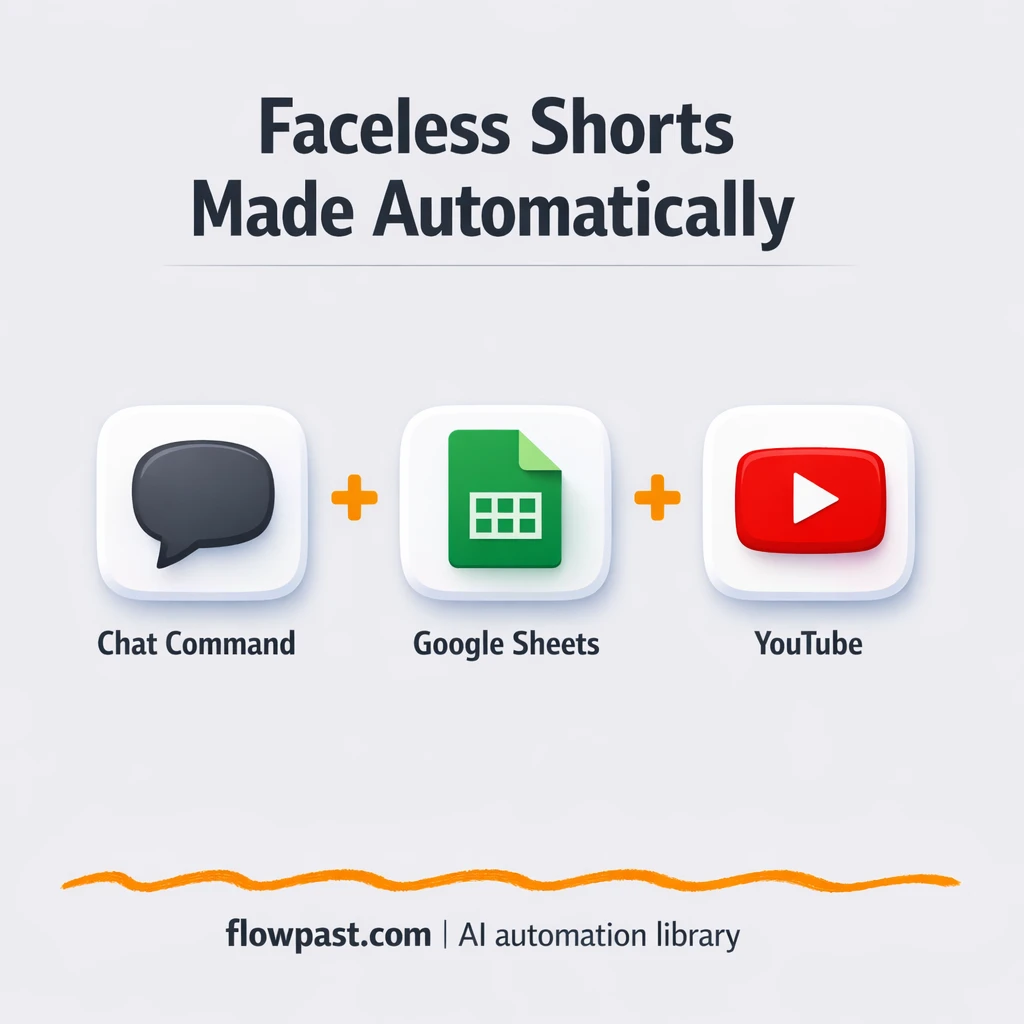 Google Sheets to Drive, faceless videos ready to post - n8n workflow automation template