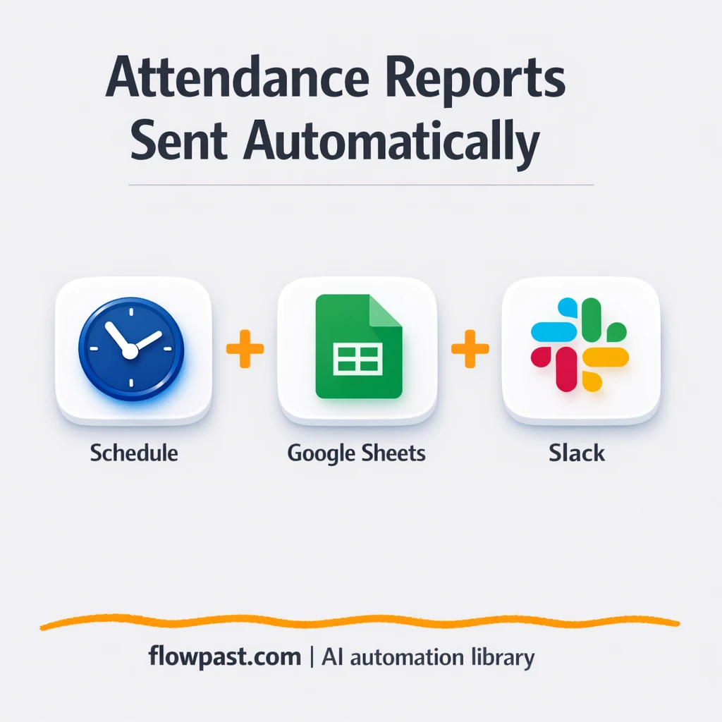 Google Sheets + Slack: clean attendance reports sent out - n8n workflow automation template