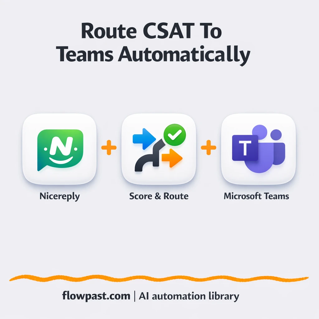 Nicereply meets Microsoft Teams for smarter triage - n8n workflow automation template
