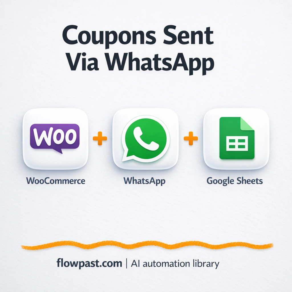 WooCommerce + WhatsApp promos, logged in Google Sheets - n8n workflow automation template