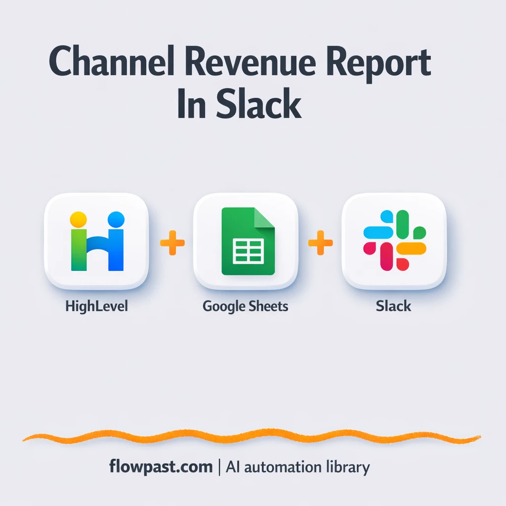 HighLevel + Slack: lead source wins, clearly reported - n8n workflow automation template