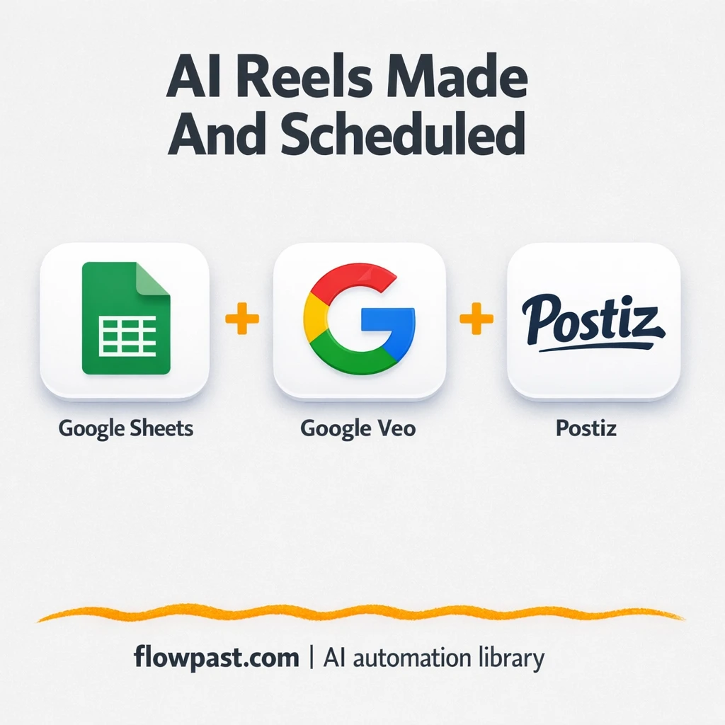 Google Sheets to Postiz, Reels planned without chaos - n8n workflow automation template