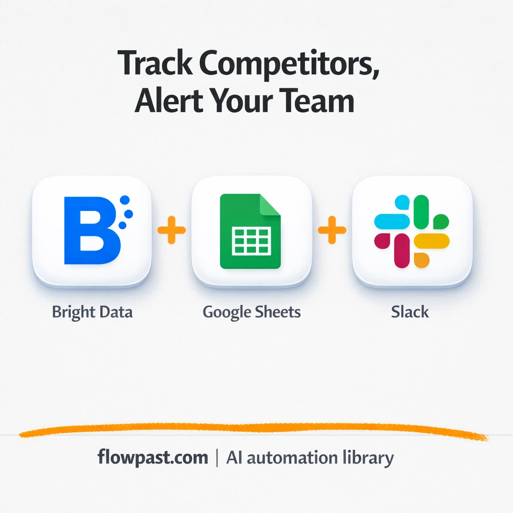 Bright Data to Slack, competitor affiliate alerts - n8n workflow automation template