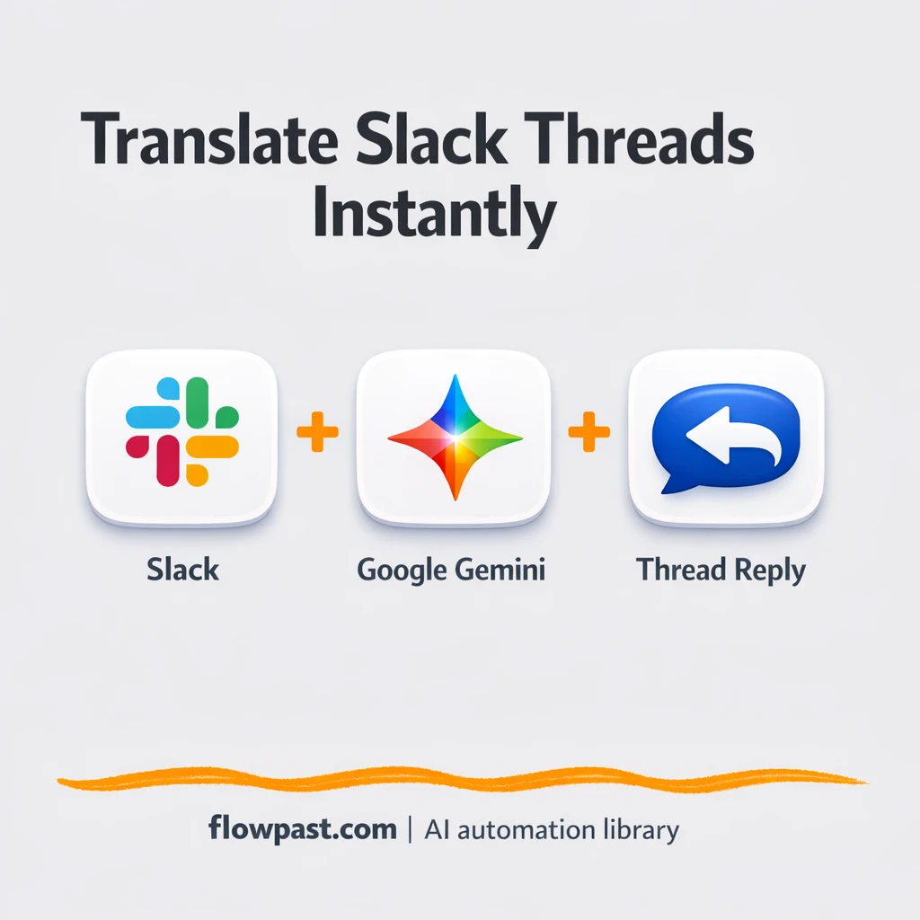 Slack + Google Gemini: in-thread JA EN translations - n8n workflow automation template