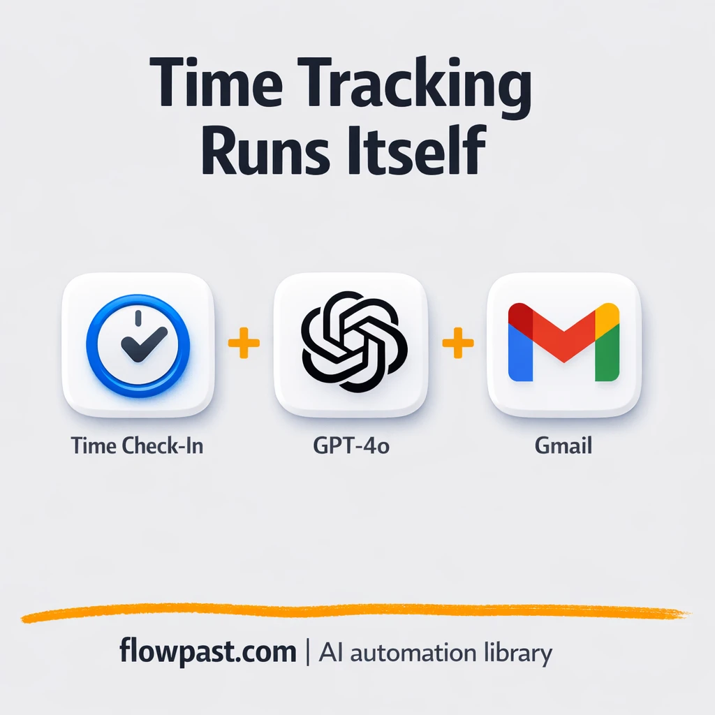 OpenAI + Gmail: cleaner time logs and monthly recaps - n8n workflow automation template