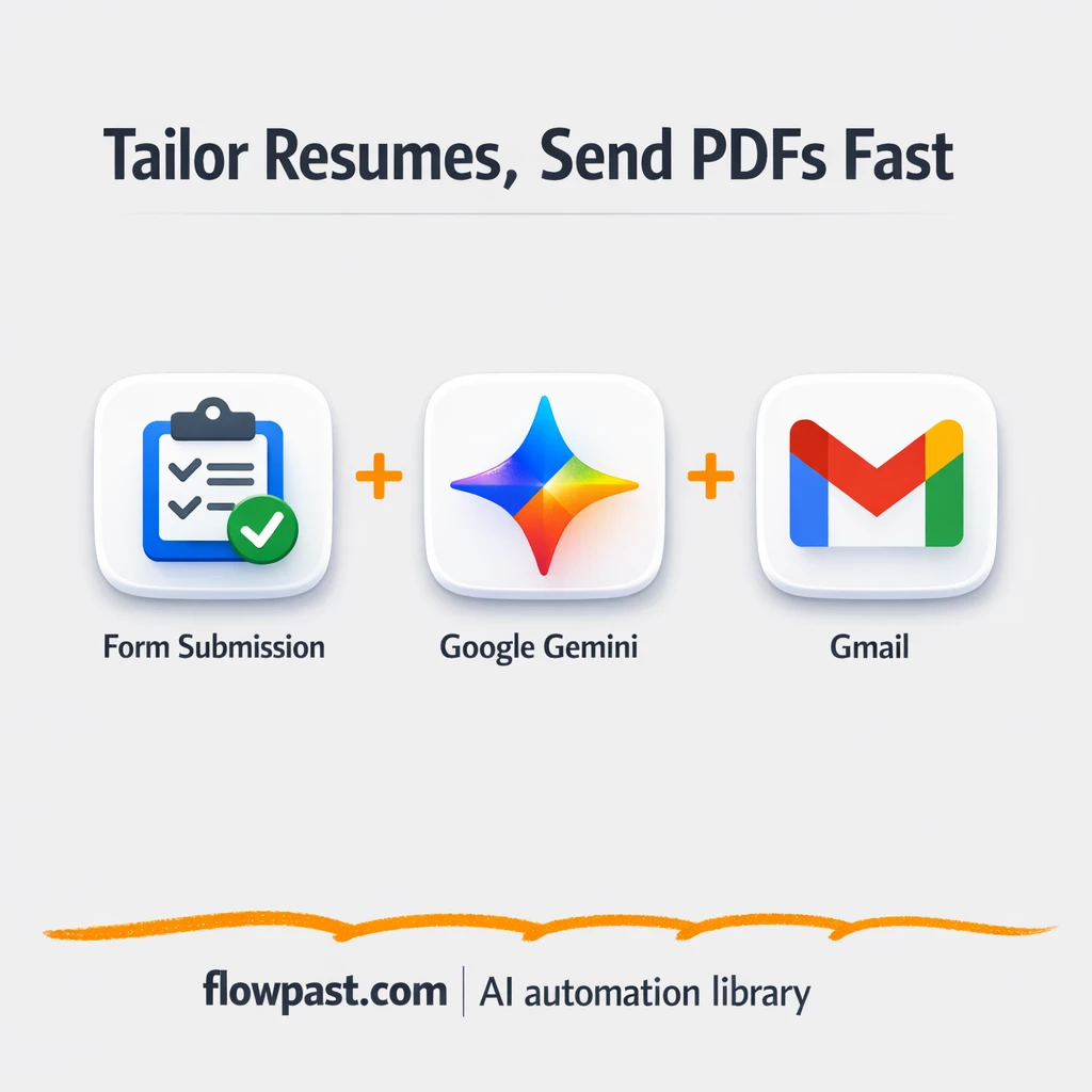 Google Drive to Gmail, polished resumes delivered - n8n workflow automation template