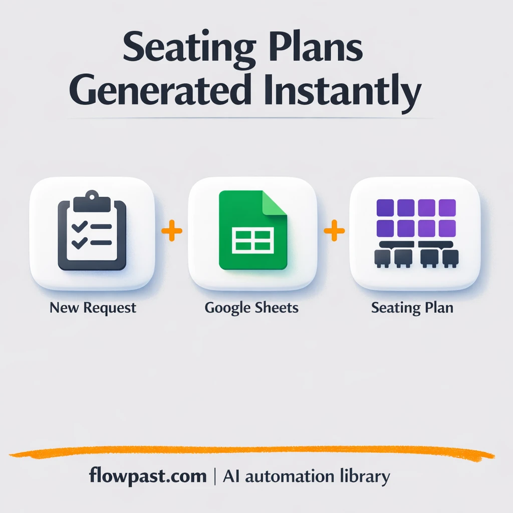 Google Sheets seating plans with email alerts - n8n workflow automation template