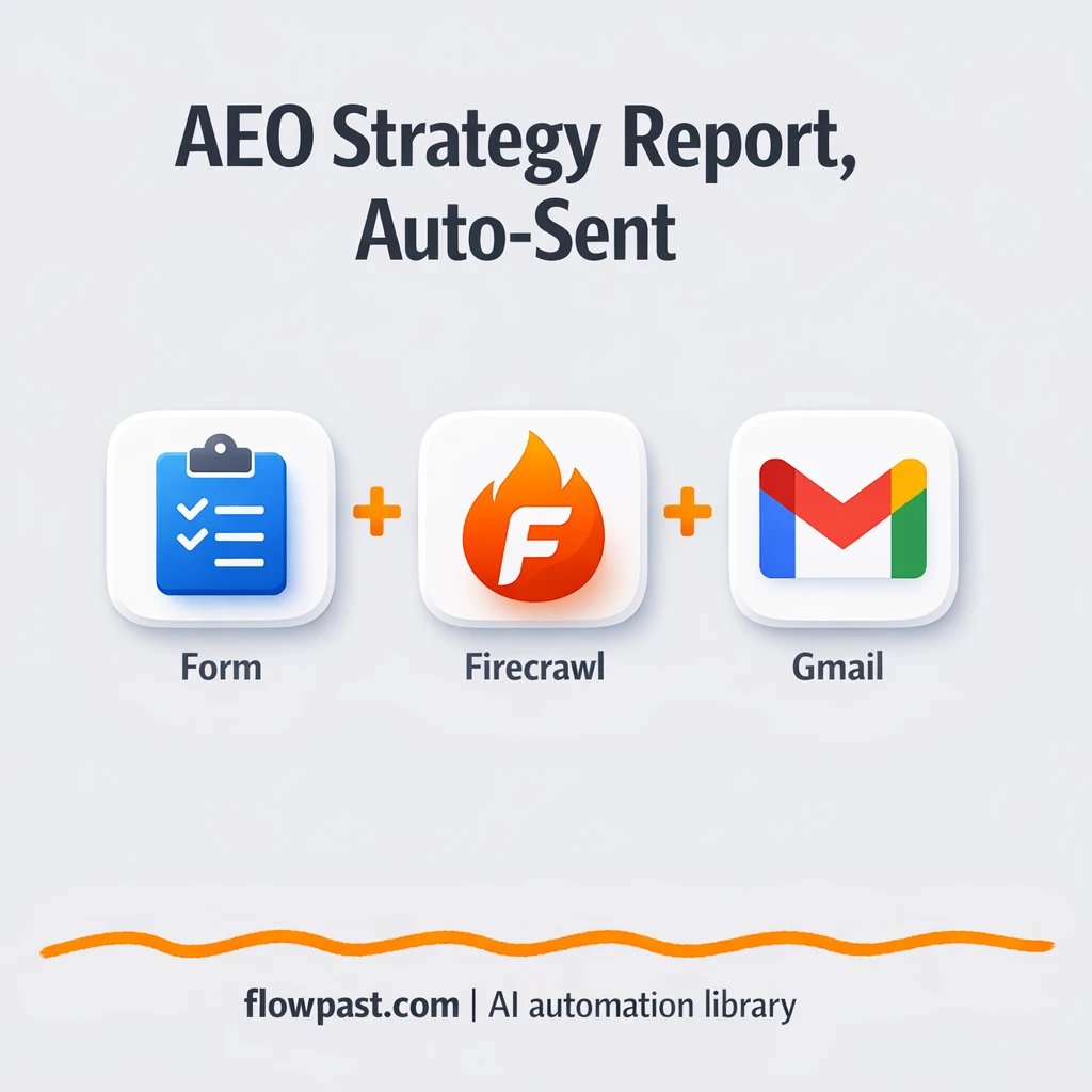 Gemini + Gmail: AEO strategy reports sent ready to use - n8n workflow automation template