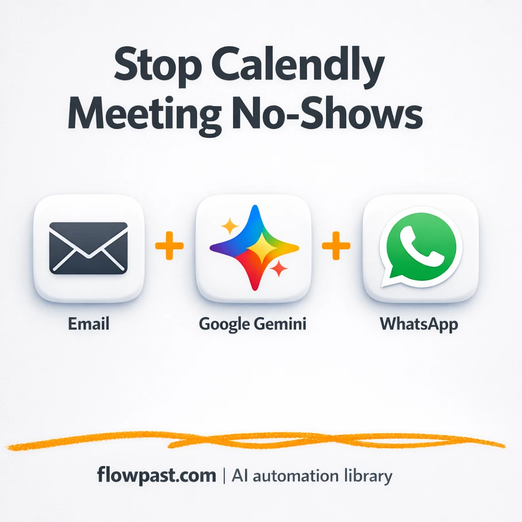 Calendly + WhatsApp reminders that cut no-shows - n8n workflow automation template