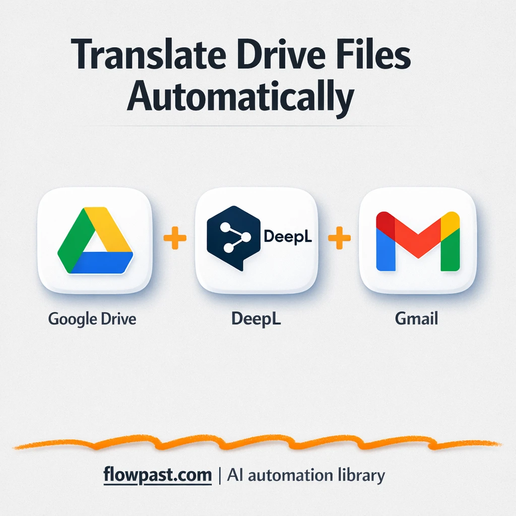 Google Drive meets DeepL for multilingual files - n8n workflow automation template