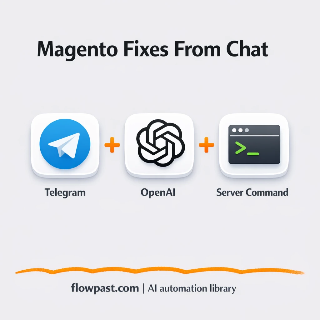 Telegram + Magento: safer cache clears from chat - n8n workflow automation template