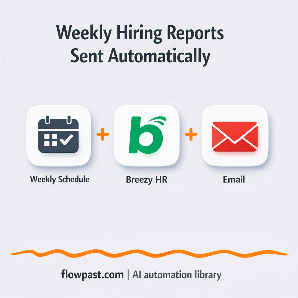 Breezy HR to Gmail, weekly hiring digests that stick - n8n workflow automation template
