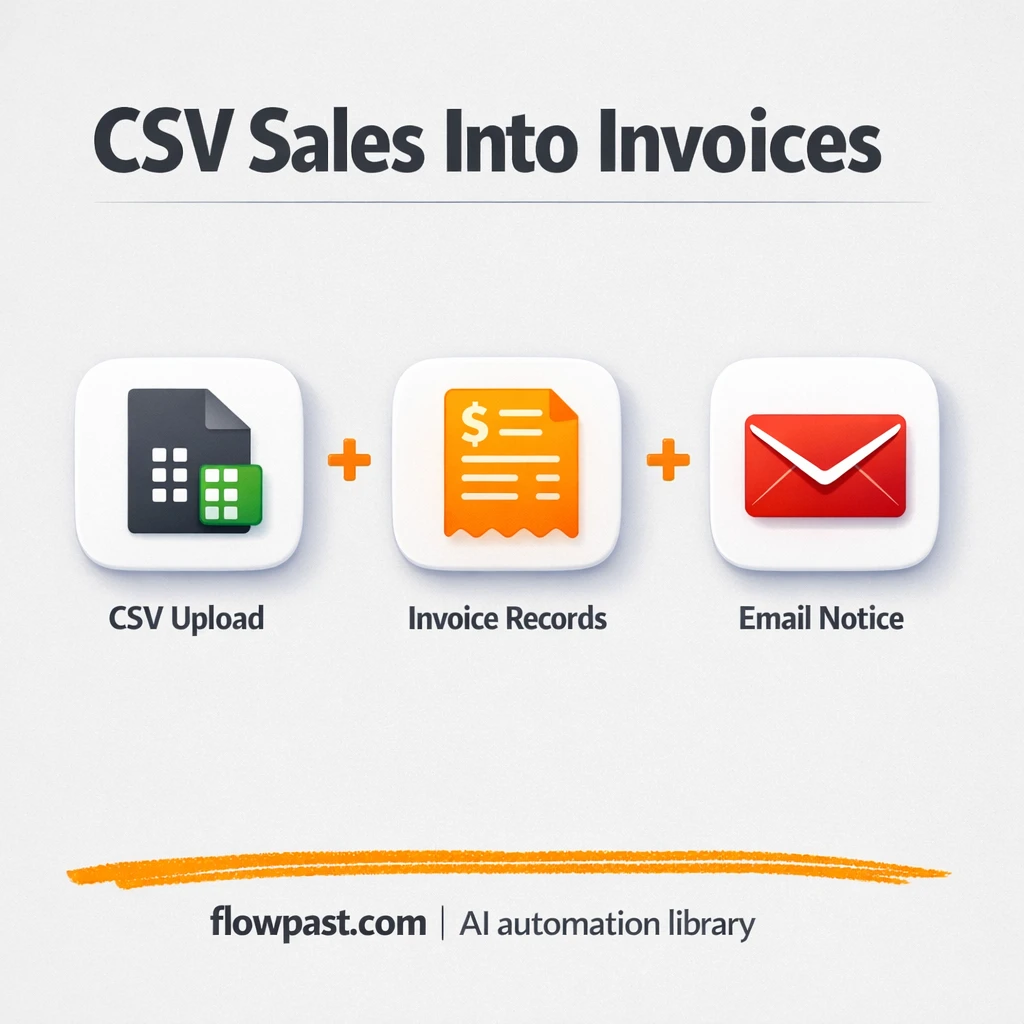 Gmail + Google Sheets: clean CSV invoices, no surprises - n8n workflow automation template
